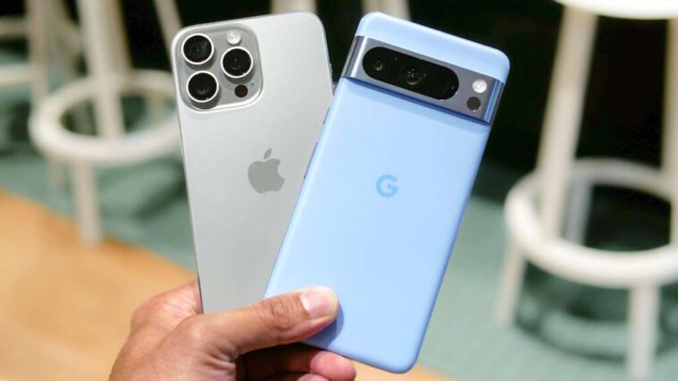 Qui change de smartphone plus rapidement, les utilisateurs d'Android ou d'iPhone 1 troca smartphone Android iPhone