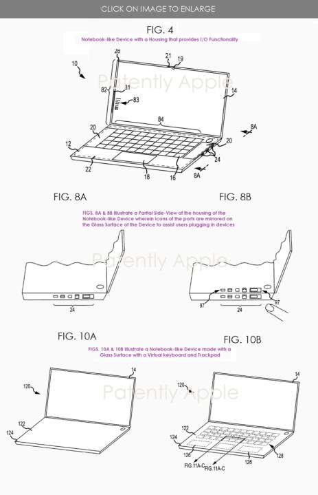 Un MacBook en verre ? Voici à quoi Apple pense qu'il ressemblerait 2 Brevet d'Apple pour un boîtier MacBook en verre.