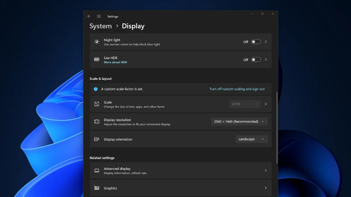 Configurer les paramètres d'affichage dans Windows 11 pour Insignia Fire TV