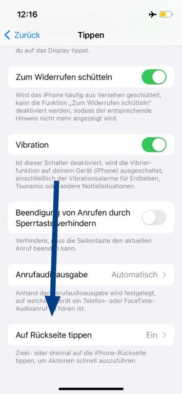 iPhone Double Touche : Découvrez la Raccourci Caché qui Change Tout 5 iPhone auf Rueckseite tippen einschalten