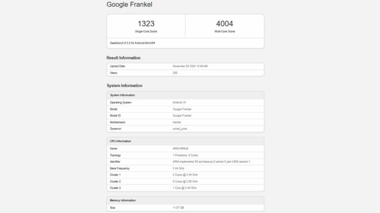 Le processeur des Google Pixel 10 est déjà visible sur Geekbench : voici sa comparaison avec le Snapdragon 8 Elite