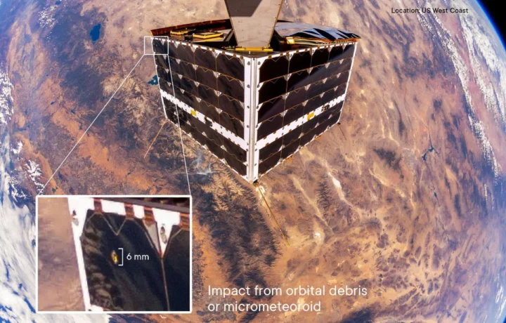 Un objet a percuté un satellite en orbite autour de la Terre, provoquant un impact spectaculaire ! 3 1731175781 984 Un objet a percute un satellite en orbite autour de.webp