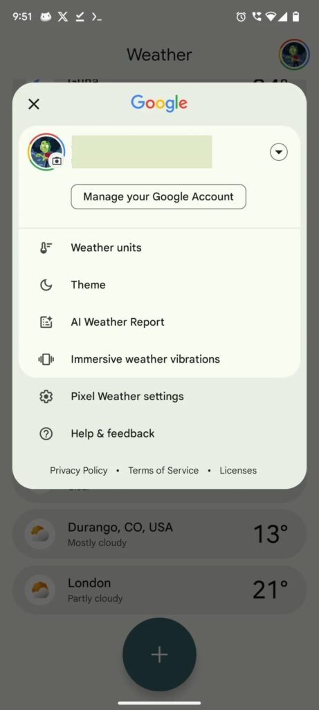 Cette application de Google vous fera vivre la météo avec des vibrations et des sons immersifs 3 Google Pixel Weather temps vibrations