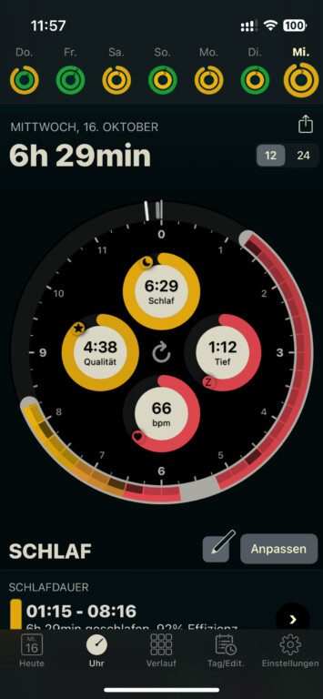 Mieux dormir avec l'Apple Watch : Comparatif des applications de suivi du sommeil 11 Autosleep Ringe
