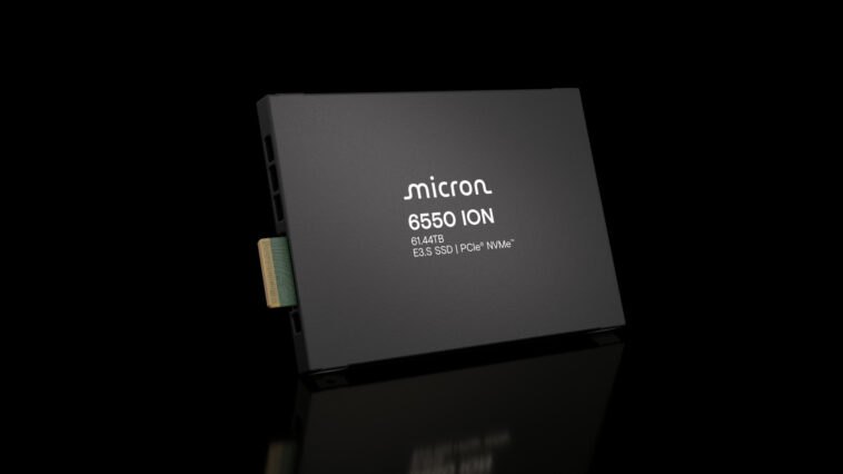 Micron dévoile le premier SSD PCIe 5.0 de 60 To au monde pour les charges de travail IA et le stockage dans le cloud 1 Micron dévoile le premier SSD PCIe 5.0 de 60 To au monde pour les charges de travail IA et le stockage dans le cloud