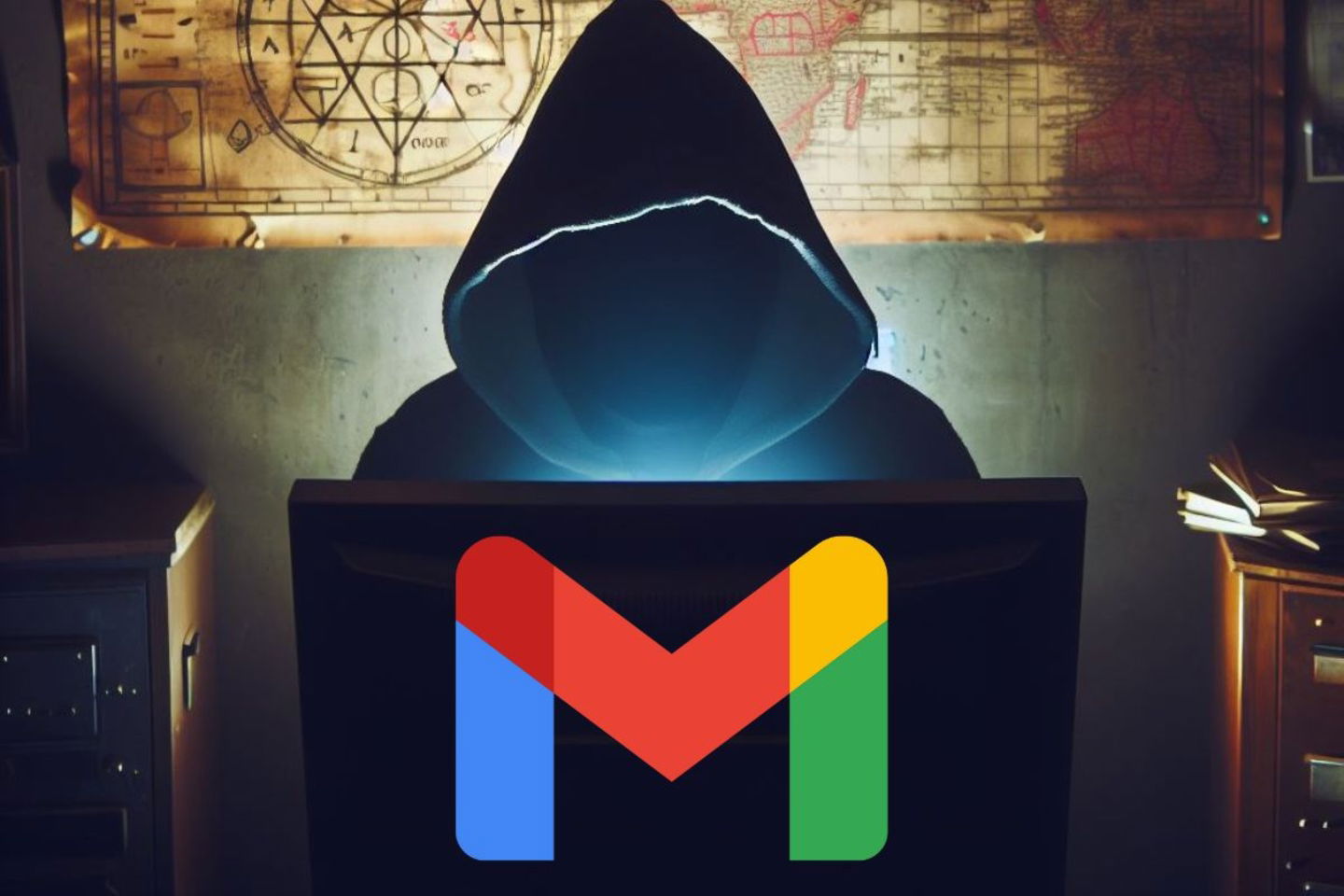Qu'est-ce que le check bleu de Gmail et comment l'obtenir ? 4 Une personne écrivant un courriel de Gmail en secret
