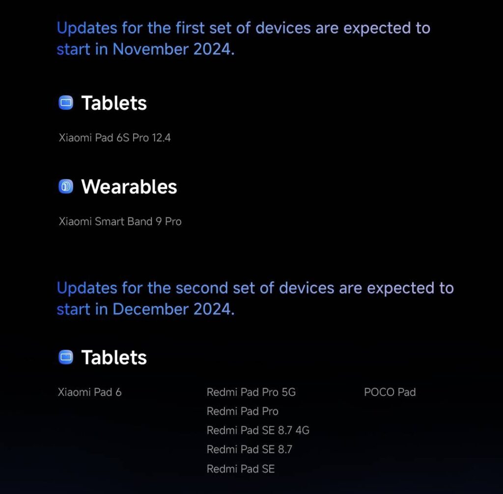 Les premiers smartphones à bénéficier de HyperOS 2 : Xiaomi dévoile son plan mondial 5 Xiaomi HyperOS 2 smartphones