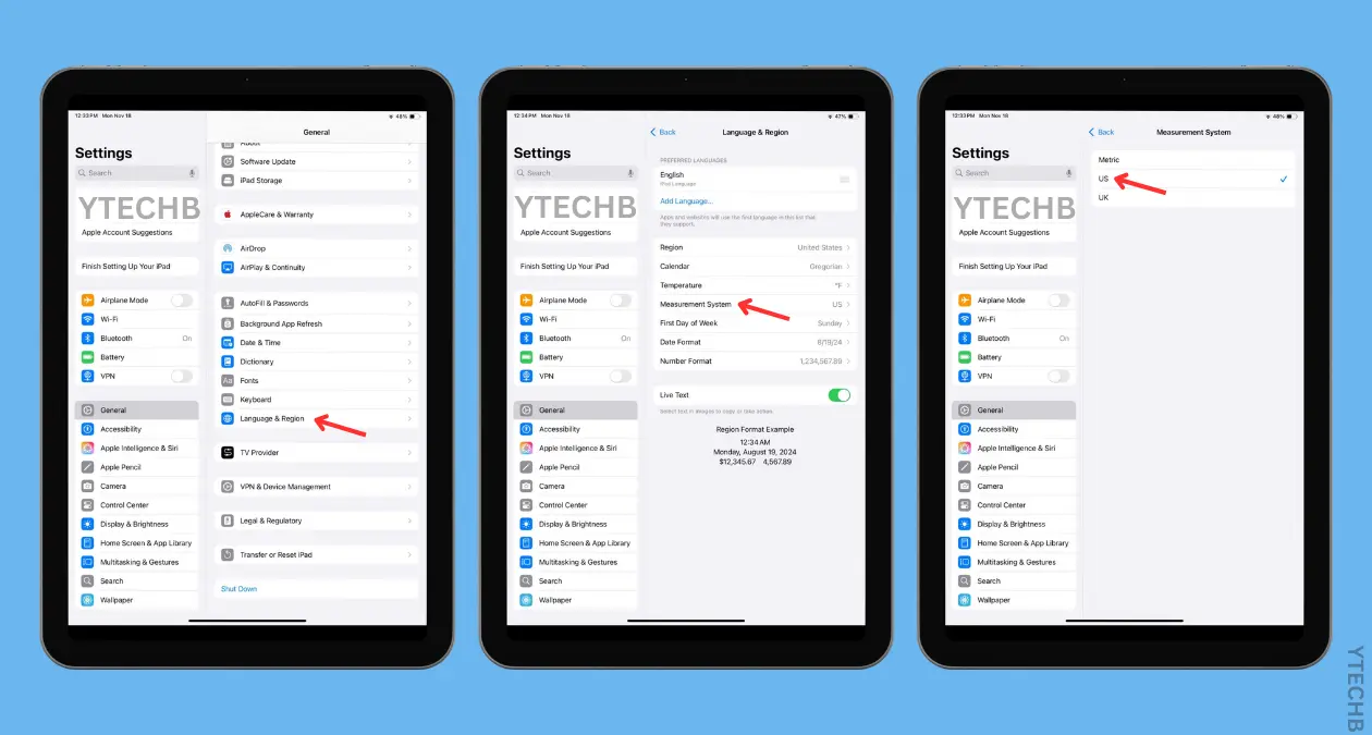 Comment changer Apple Maps de km à miles sur iPad