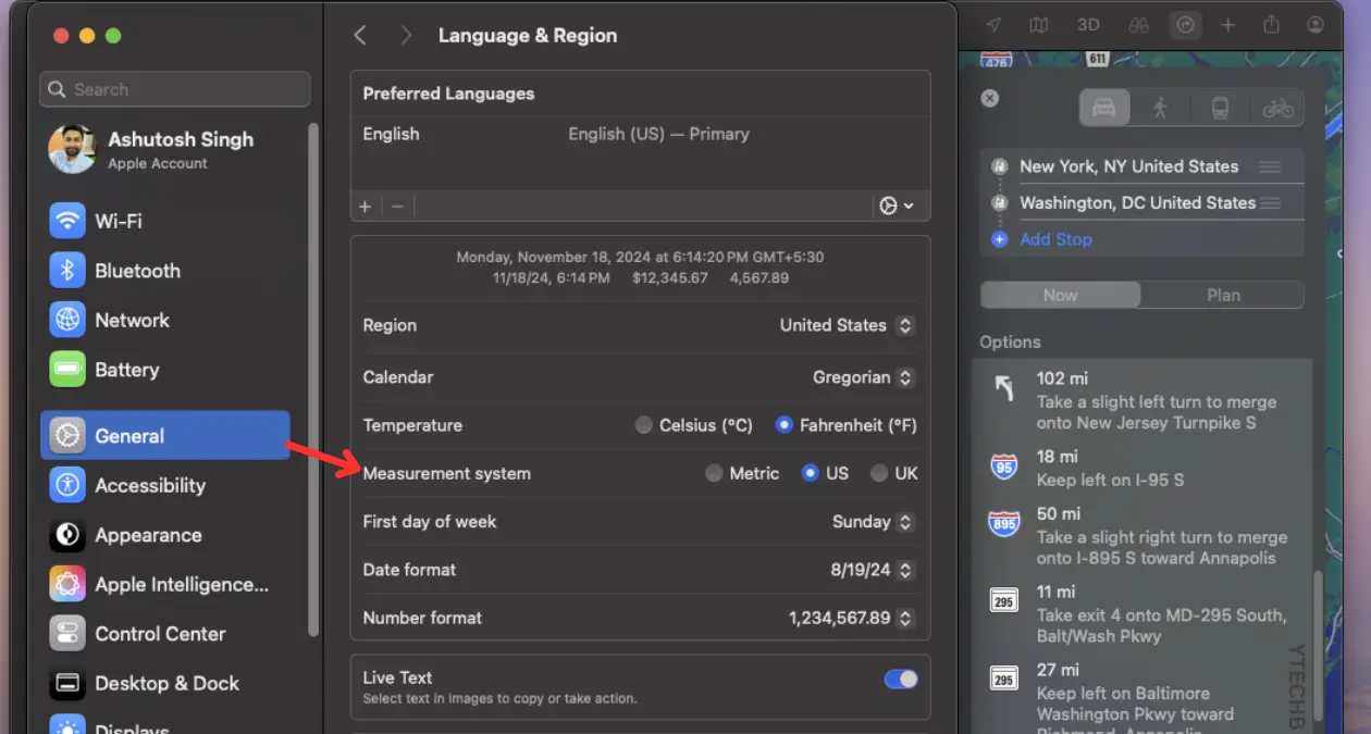 Comment changer Apple Maps de km à miles sur les nouveaux MacBooks 