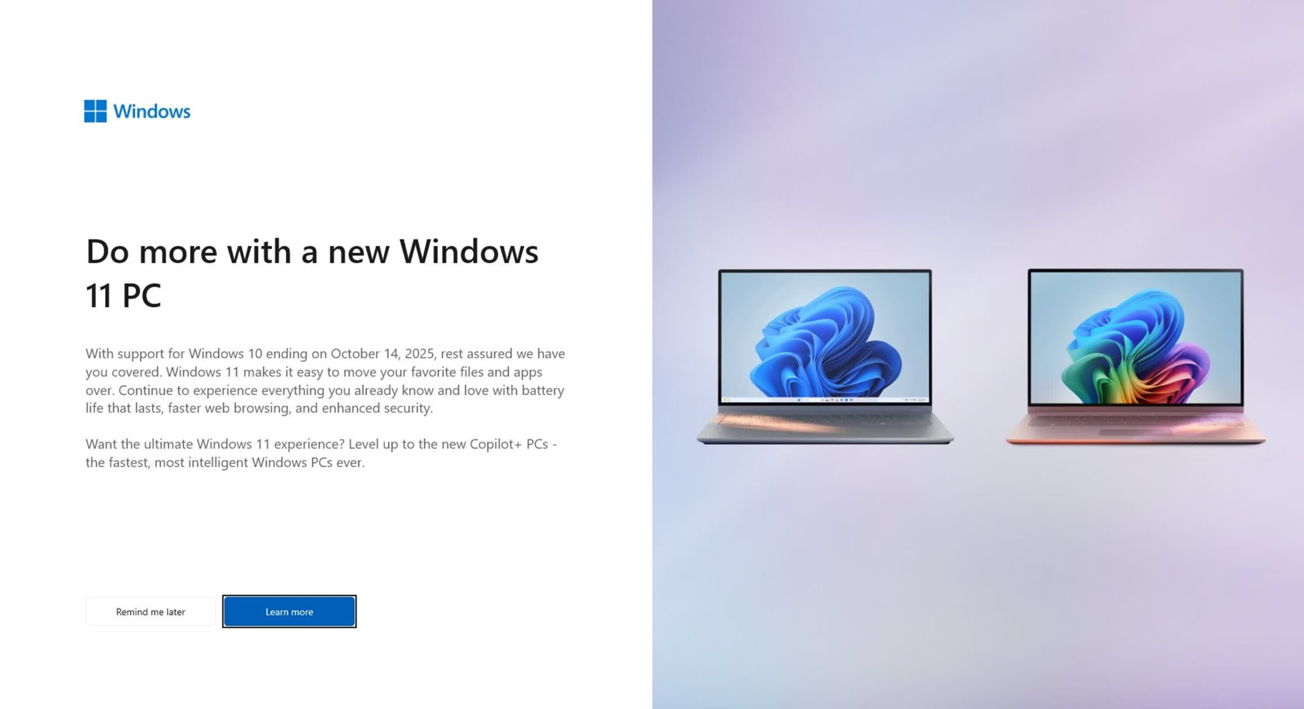 Microsoft incite à passer à Windows 11 avec des alertes plein écran sur Windows 10 67 Microsoft Incite à Passer à Windows 11 Avec Des Alertes
