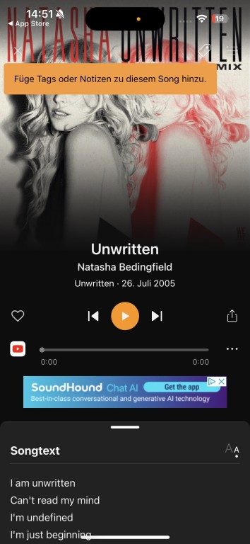 Pas toutes les applications peuvent se prévaloir d'une notation élevée 9 Soundhound détermine la mauvaise chanson.