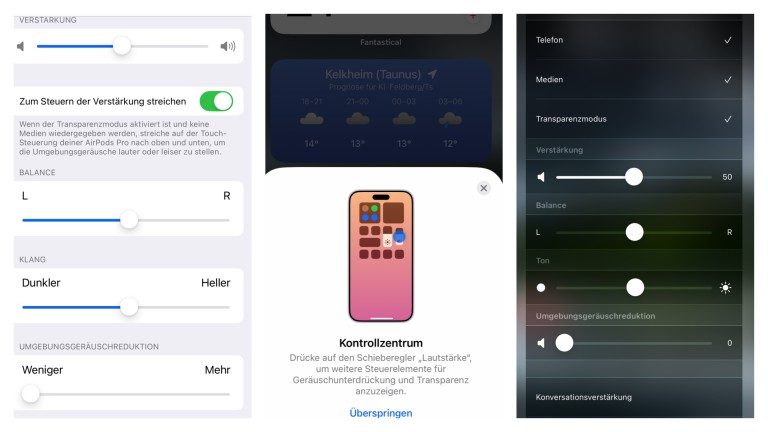 Les AirPods Pro 2 d'Apple : Une nouvelle expérience sonore à ne pas manquer ! 6 AirPods Pro Einstellungen und Kontrollzentrum