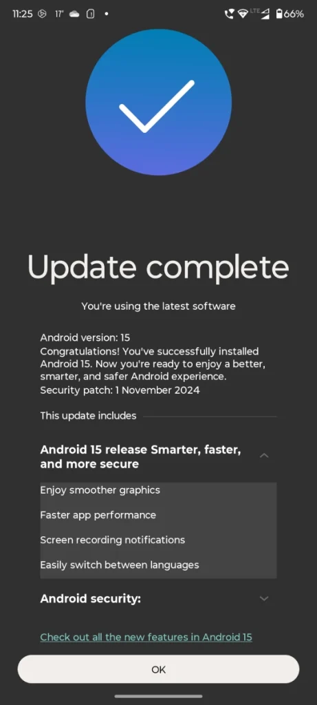 Motorola Edge 50 Ultra et Fusion reçoivent Android 15, mais peu de nouveautés à l'horizon 3 Stable Android 15 for Edge 50 Ultra