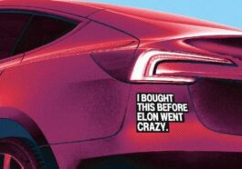 Actuellement, les Tesla ont un nouveau sticker : "Je l'ai acheté avant qu'il ne devienne fou"