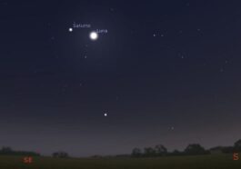 Aujourd'hui, Un Spectaculaire Spectacle Entre La Lune Et Saturne