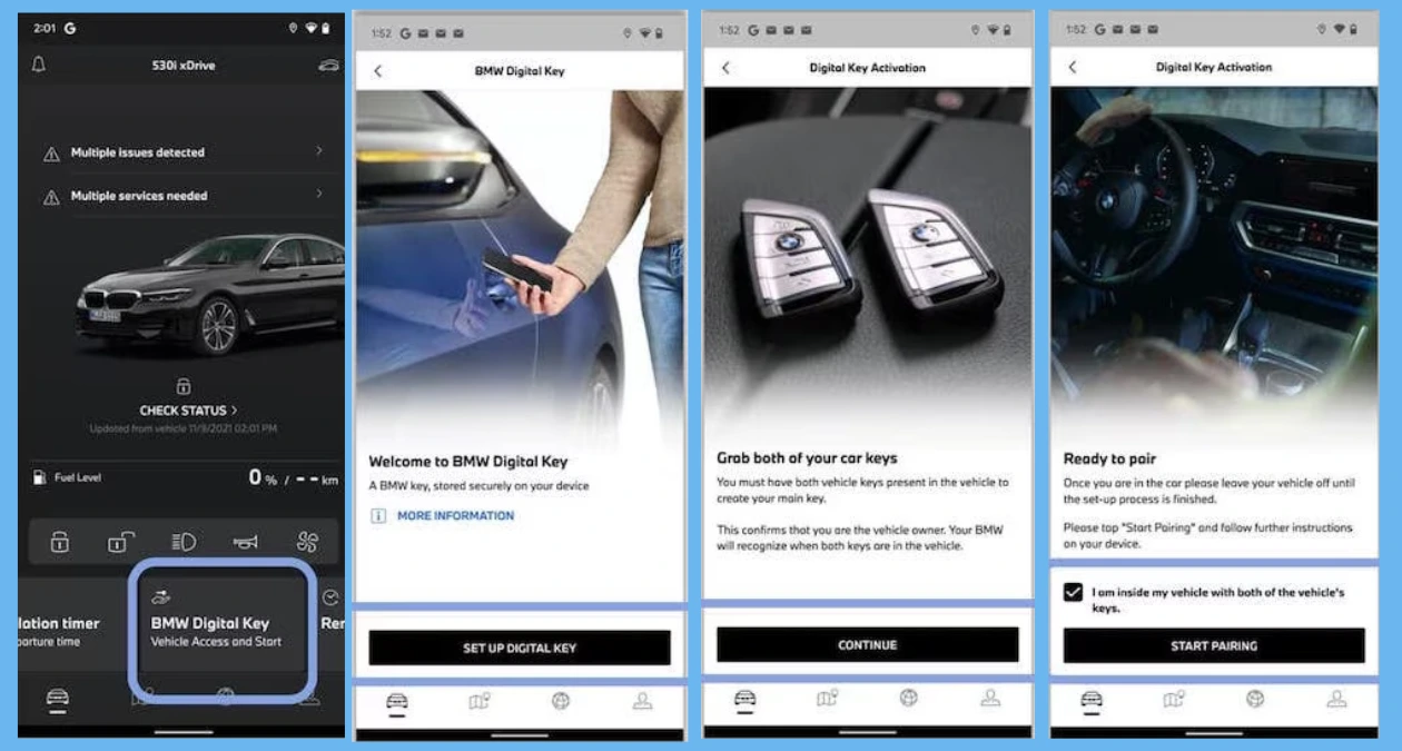 Comment configurer et utiliser la clé numérique BMW sur Android 2 Comment configurer la clé numérique BMW sur les téléphones Android