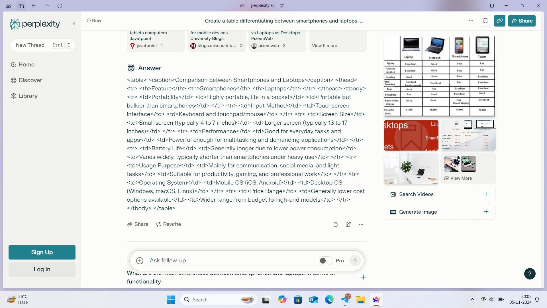 Comment copier et coller des tableaux directement depuis Perplexity AI