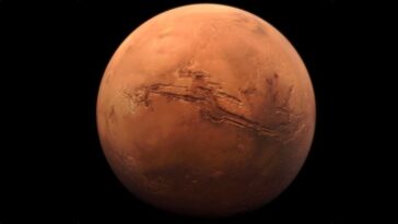 Des lasers alimentés par l'énergie solaire pourraient être la clé pour voyager vers Mars 13 Image de Mars avec une teinte rouge