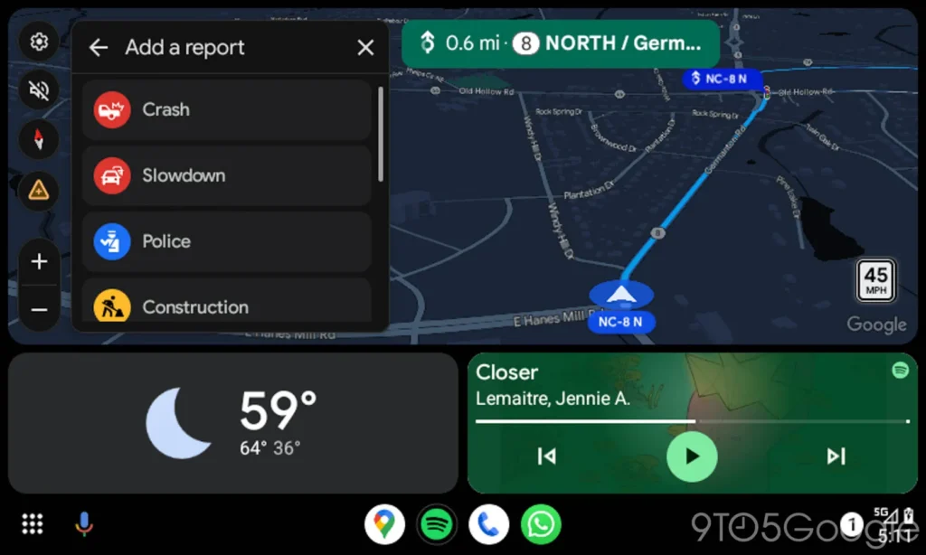 Google facilite la présence de la police sur Google Maps 3 Google Maps Android Auto police