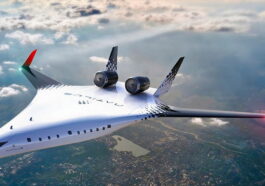 Il y a un nouvel avion commercial avec des ailes courbes qui souhaite devancer la concurrence. Il vient tout droit du futur