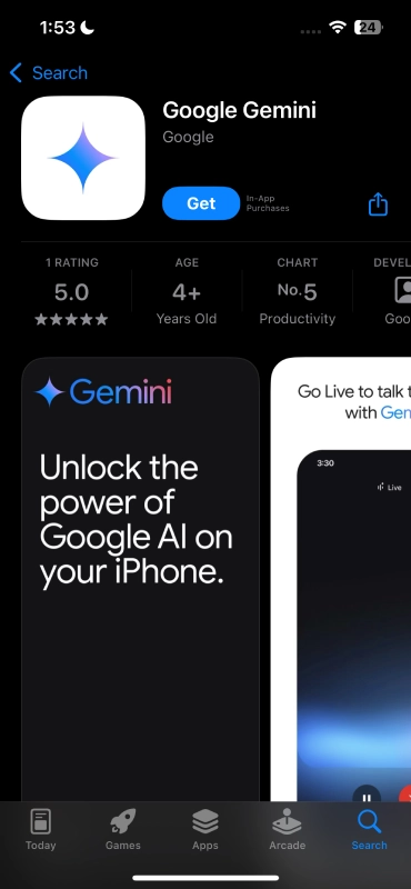 L'application Google Gemini est désormais disponible en direct sur iPhone ! 2 Application Gemini pour iOS