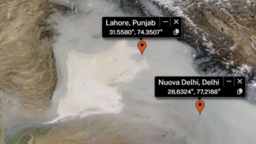 Le smog record du Pakistan vu de l'espace : une menace toxique qui s'étend jusqu'en Inde 20 Le smog du Pakistan s'étend vers l'est, jusqu'en Inde / Crédit : NASA WorldView