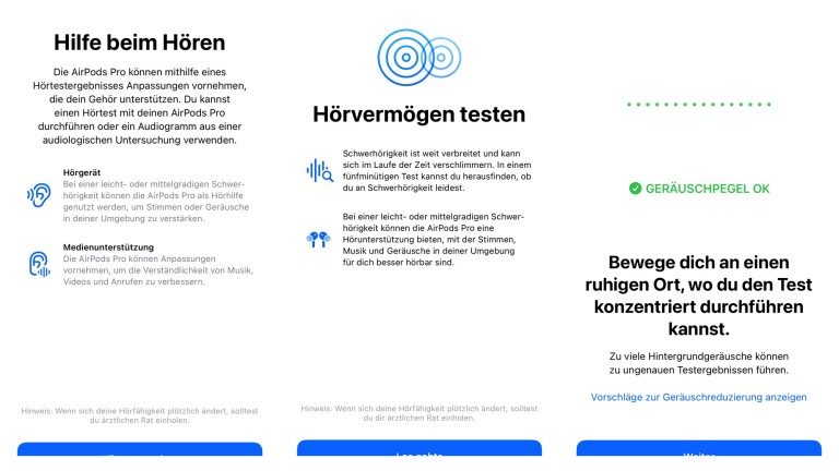 Les AirPods Pro 2 d'Apple : Une nouvelle expérience sonore à ne pas manquer ! 2 AirPods Pro Hoertest 1