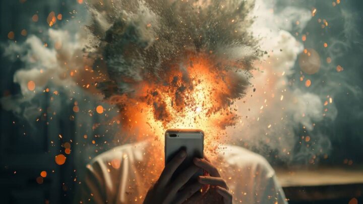 Les pompiers avertissent : ne chargez pas votre smartphone pendant la nuit en dormant 2 Smartphone explosé