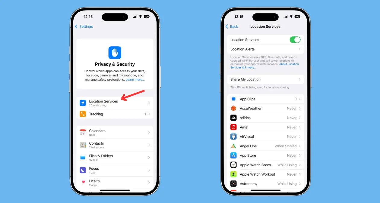 Où ai-je garé ma voiture ? Votre iPhone a la réponse ! 2 Activer les Services de localisation
