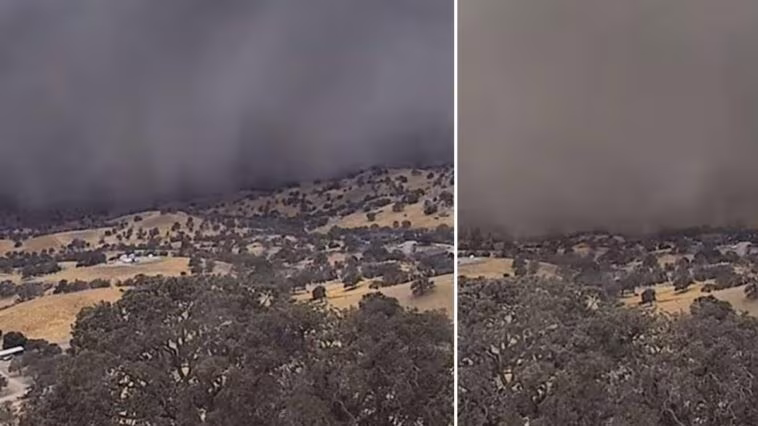Qu'est-ce qu'un haboob : découvrez les images saisissantes de la tempête de poussière qui a frappé la Californie centrale 1 L'haboob, la violente tempête de poussière, qui a frappé la Central Valley de Californie / Crédit : UC San Diego