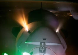Image de la Dragon, de la SpaceX, accostant à la Station Spatiale Internationale