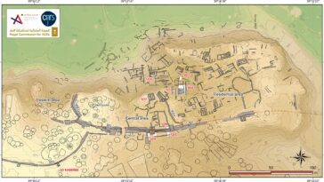 Une cité antique de 4.000 ans découverte en Arabie Saoudite : révélée au cœur d'une oasis mystérieuse 8 La carte de l'ancienne ville d'al-Natah. Crédit : Plos ONE