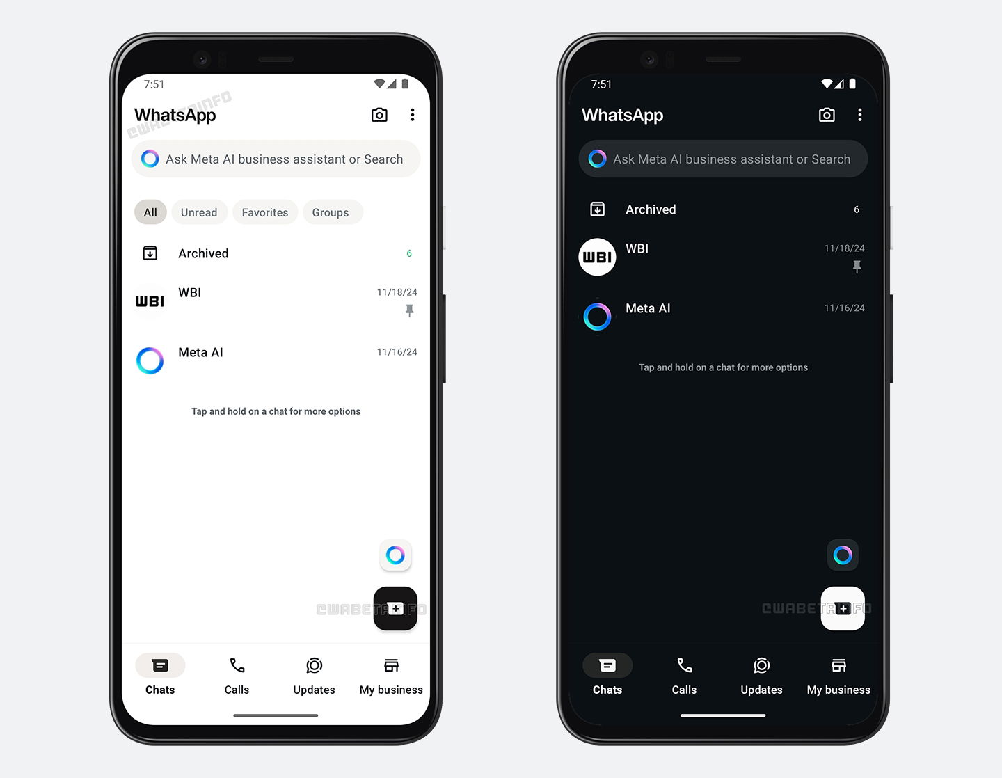 WhatsApp se prépare à un grand redesign : découvrez les changements majeurs à venir dans l'application 3 Nouveaux tons de WhatsApp Business. Photo : WA Beta Info
