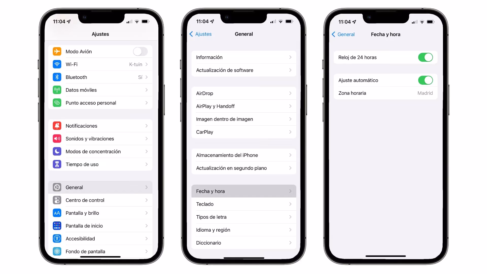 Comment mettre à jour la date sur WhatsApp et corriger l'erreur de date incorrecte 4 Regler Heure Ios Iphone
