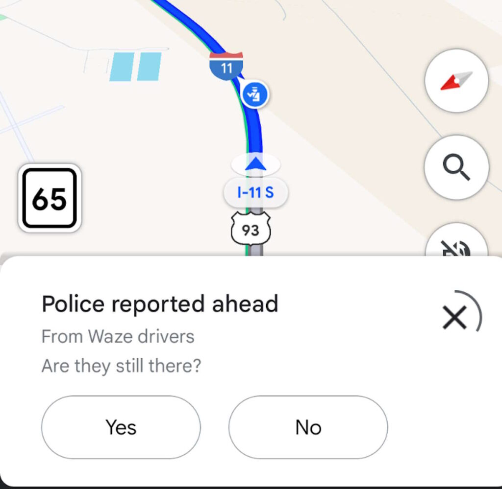 Une nouvelle fonctionnalité astucieuse ! Désormais, nous pouvons voir les alertes Waze dans Google Maps 3 Waze Google Maps alertas polícia