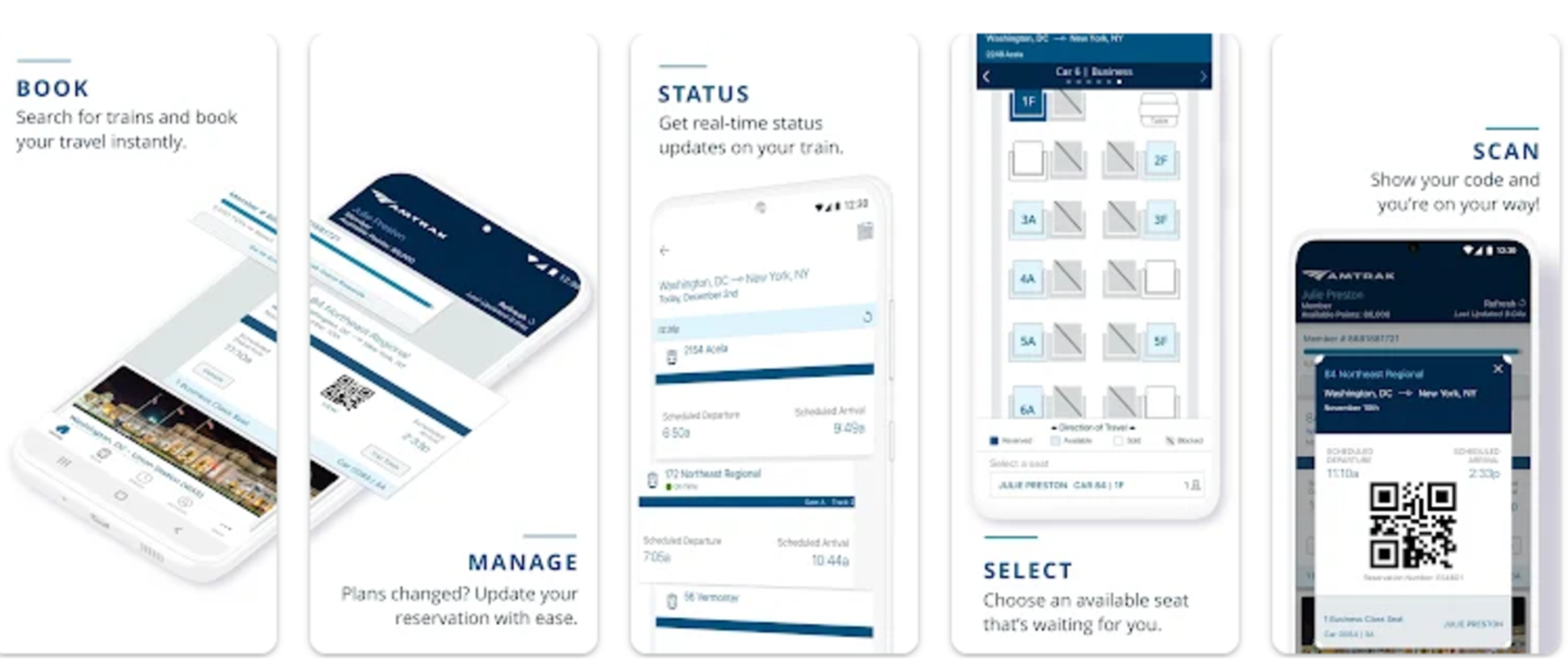 Les meilleures applications pour voyager en train à télécharger absolument 5 Amtrak est l'application idéale pour voyager à travers les États-Unis