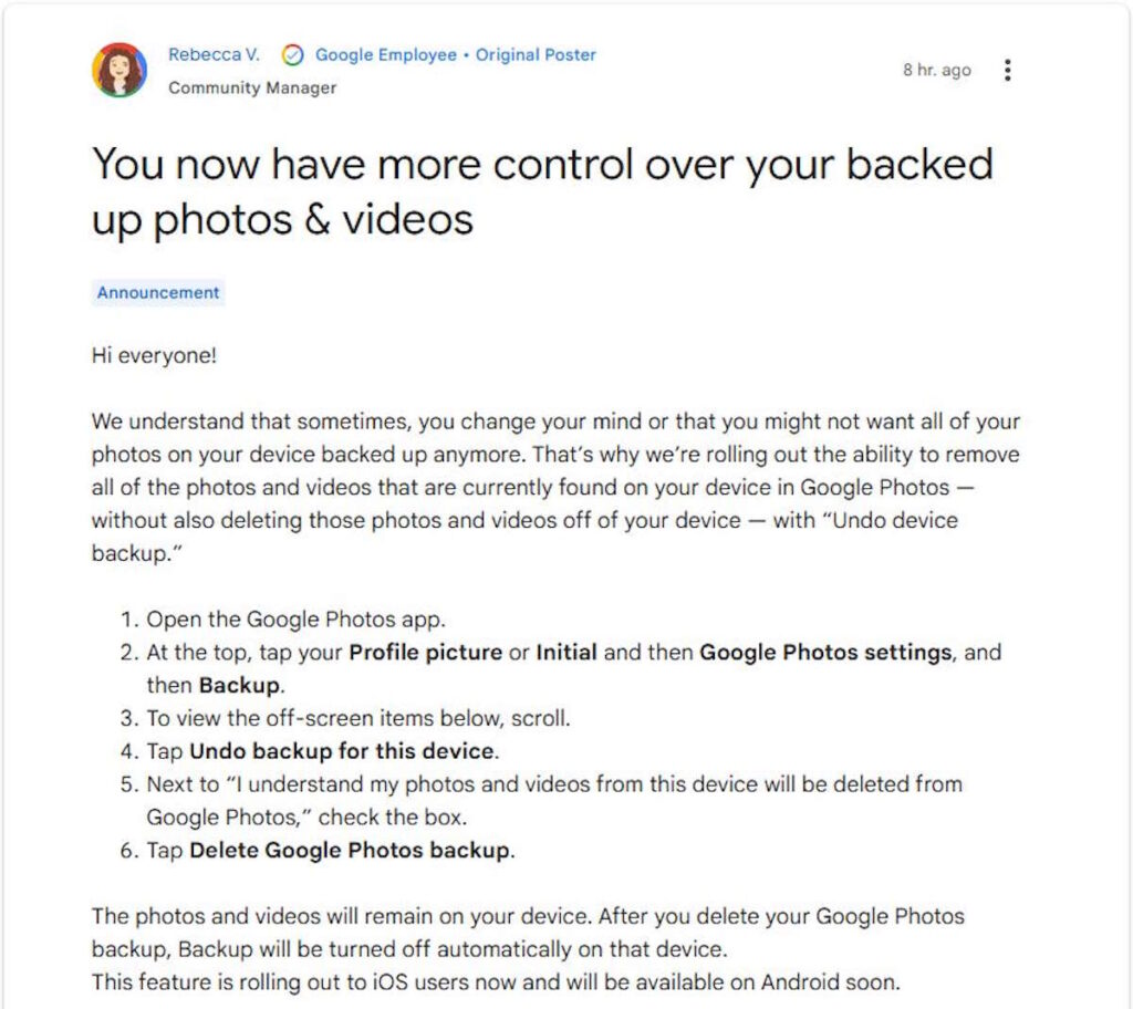 Google Photos : Découvrez comment supprimer les sauvegardes de votre smartphone pour libérer de l'espace ! 3 Google Photos sauvegarde photos smartphone