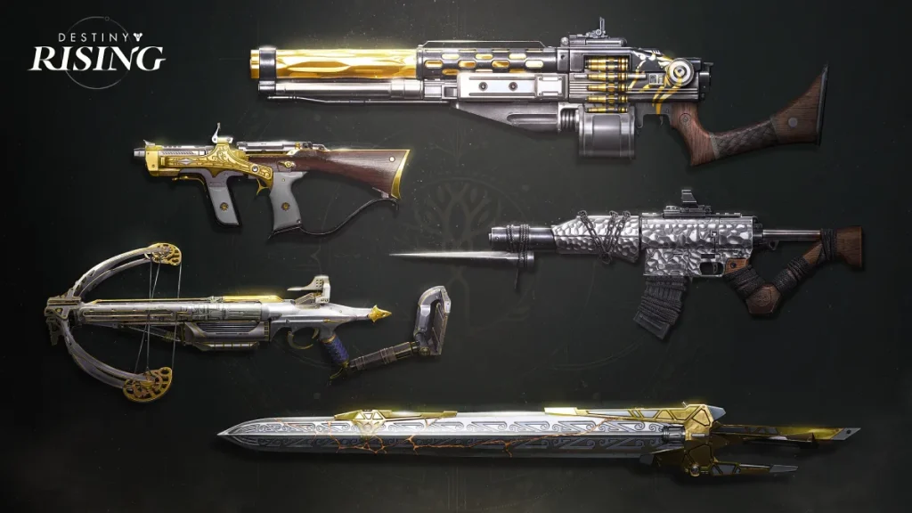 Date de sortie de Destiny Rising, bande-annonce, appareils compatibles et bien plus encore 3 Armes de Destiny Rising