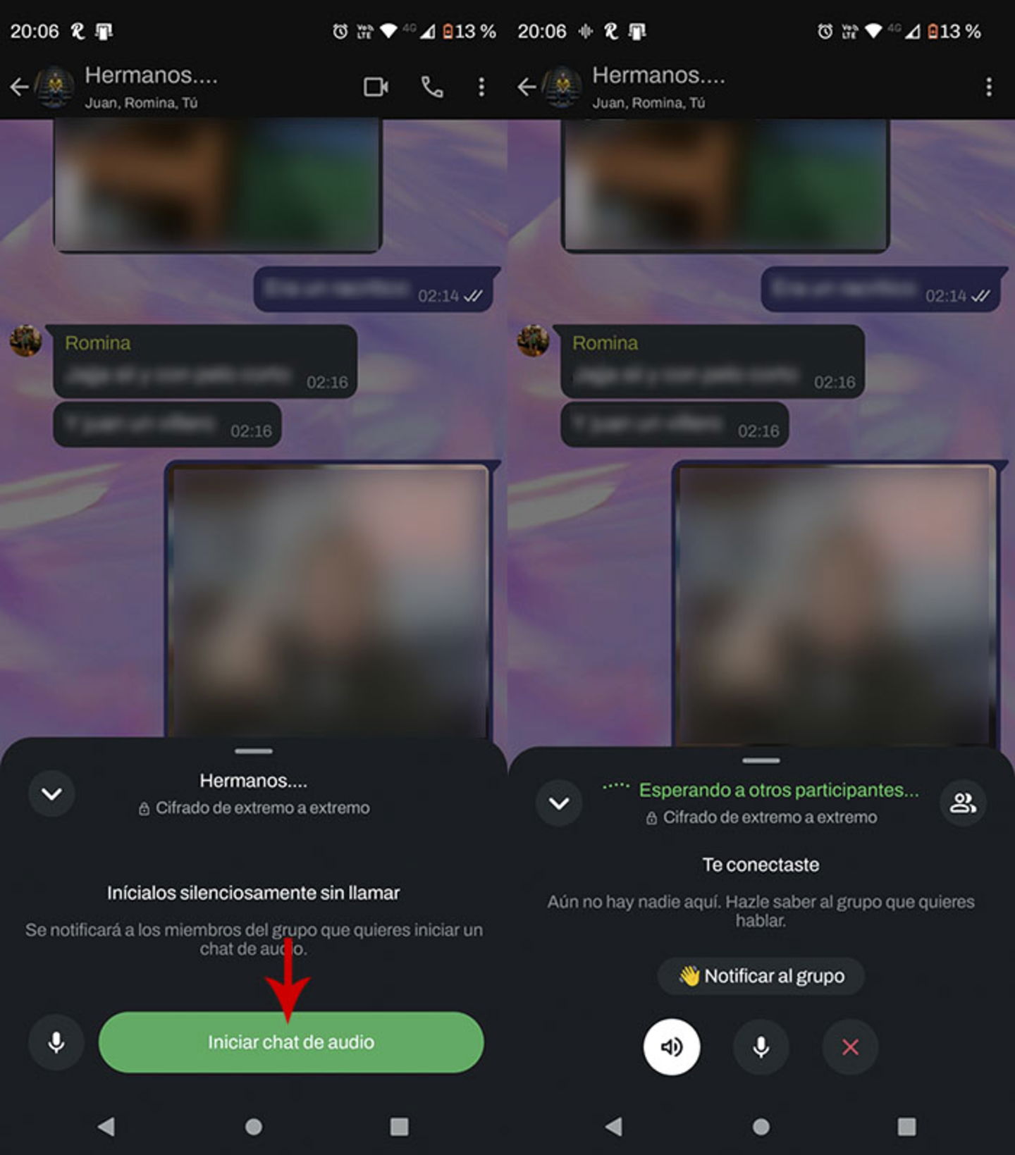 Comment activer le mode talkie-walkie sur WhatsApp 5 Chat vocal de groupe sur WhatsApp