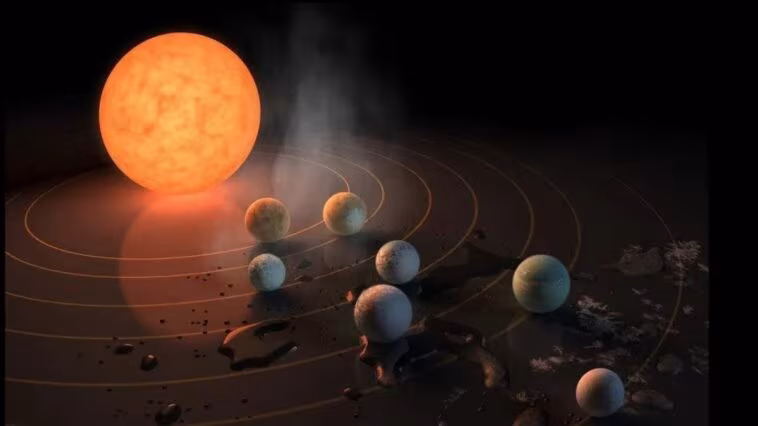 Une atmosphère potentiellement habitable découverte sur un exoplanète du système Trappist-1 : trois mondes similaires à la Terre dans la zone habitable 1 Crédit : NASA/JPL-Caltech