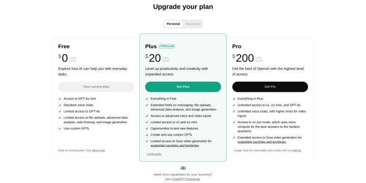 ChatGPT Plus ou Pro : L'upgrade en vaut-il vraiment la peine ? 3 Tarification ChatGPT
