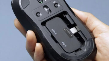 Cette souris sans fil fait aussi station d'accueil avec HDMI et USB-C 18 Cette Souris Sans Fil Fait Aussi Station D'accueil Avec Hdmi