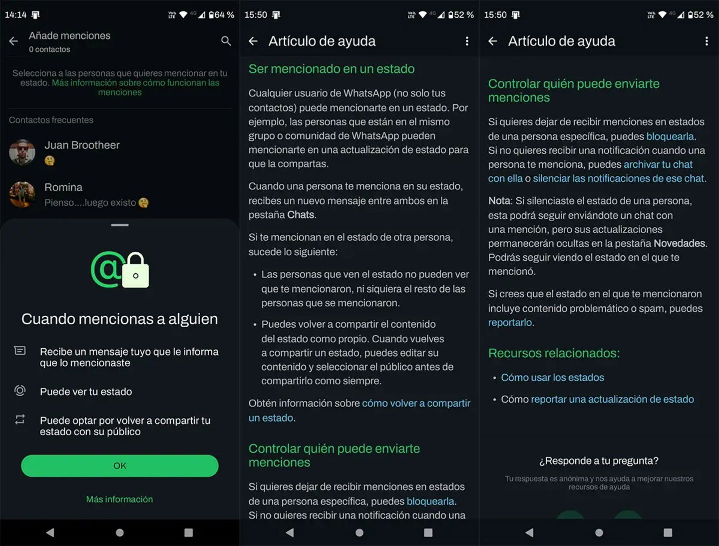 Comment taguer un contact dans votre statut WhatsApp pour plus d'interaction 3 Qu'est-ce que les mentions dans les états de WhatsApp