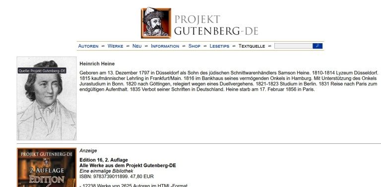 eBooks gratuits : Sites avec des milliers de livres à télécharger sans débourser un centime 3 Le Projet Gutenberg propose une large sélection de classiques. (Capture d'écran)