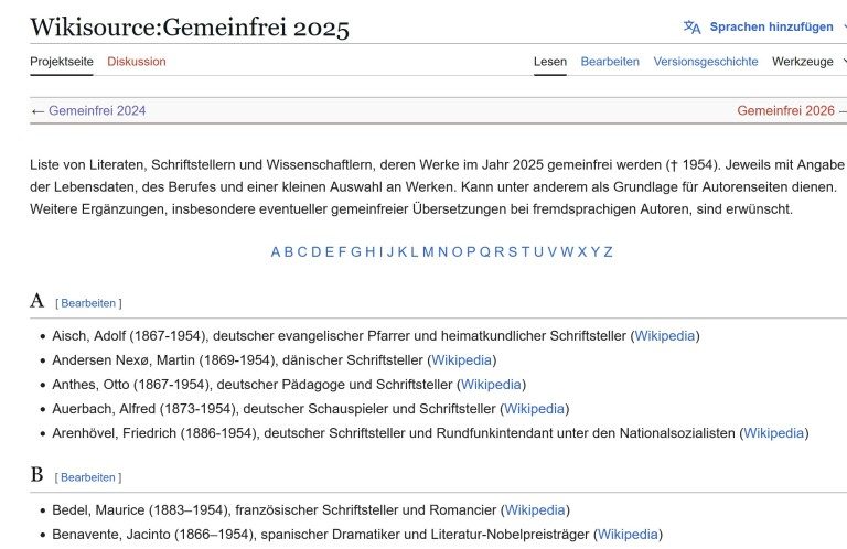 eBooks gratuits : Sites avec des milliers de livres à télécharger sans débourser un centime 8 Qu'est-ce qui va entrer dans le domaine public en 2025 ? (Capture d'écran)