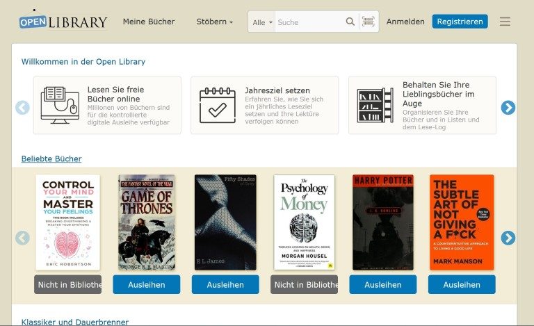 eBooks gratuits : Sites avec des milliers de livres à télécharger sans débourser un centime 4 La Open Library fait partie de l'Internet Archive. (Capture d'écran)