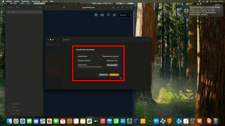 Comment jouer à tes jeux Windows sur Mac (Guide) 7 05 Bottle konfigurieren