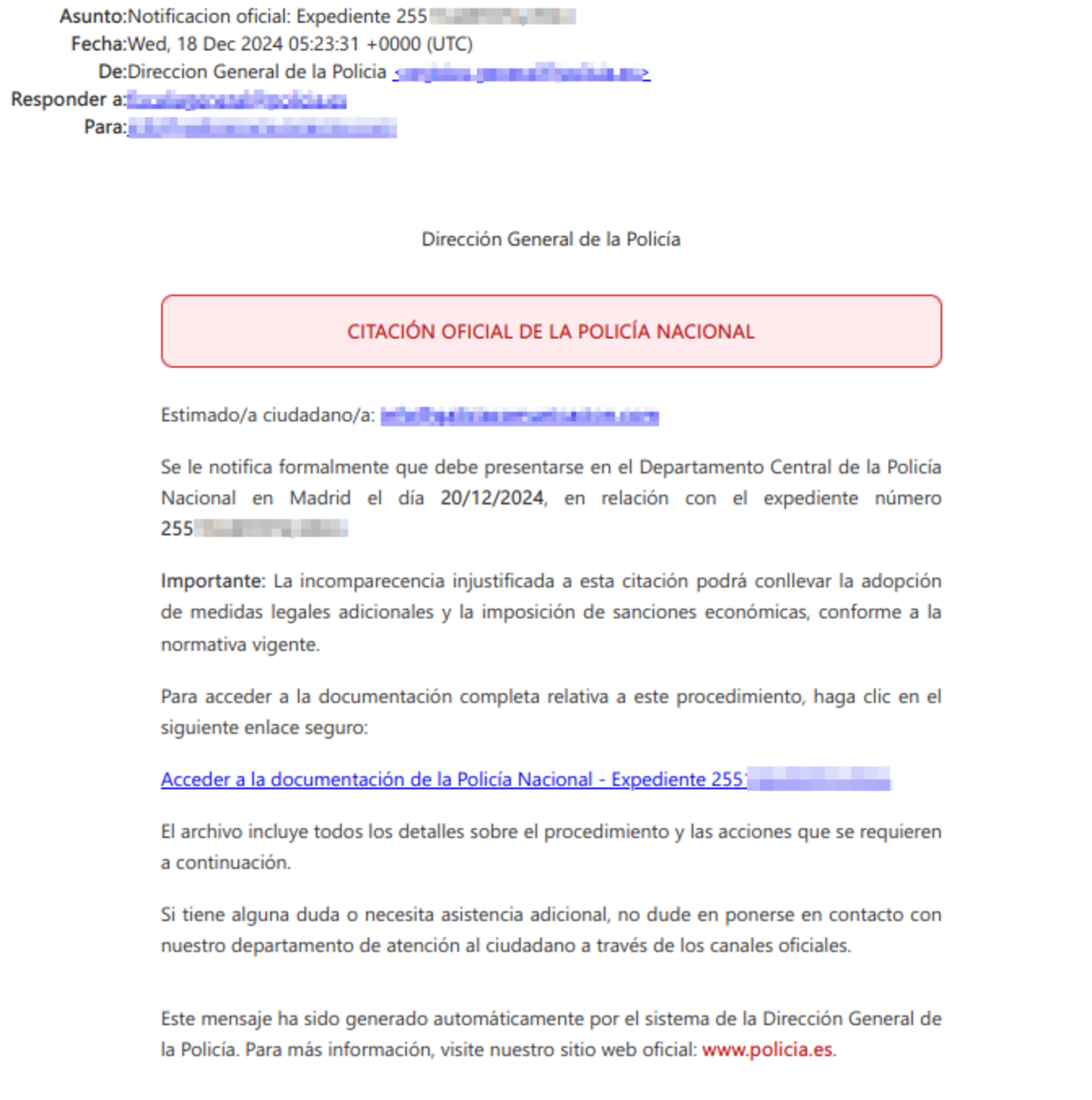 Attention : nouvelle escroquerie numérique exploitant la peur des convocations officielles