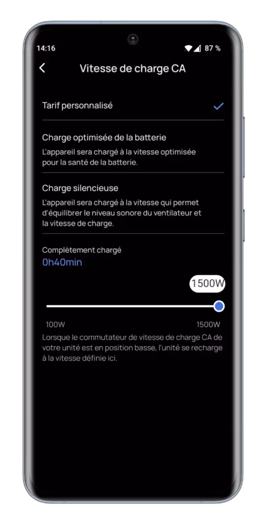 TEST EcoFlow DELTA 3 Plus : La nouvelle batterie ultra rapide, design et silencieuse 33 Ecoflow Delta 3 Plus Test Review Batterie Application App Netcost (11)