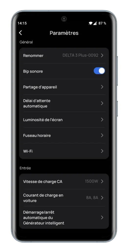 TEST EcoFlow DELTA 3 Plus : La nouvelle batterie ultra rapide, design et silencieuse 31 Ecoflow Delta 3 Plus Test Review Batterie Application App Netcost (7)